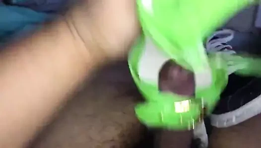 seksi yeşil topuklu