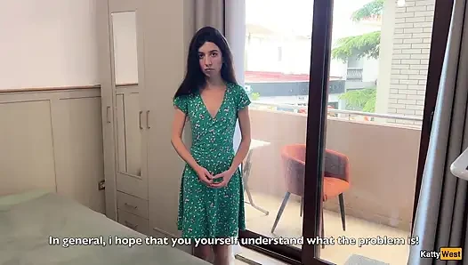 I Fire Babysitter but She Asks Me to Punish Her and I Fuck Her on the Balcony