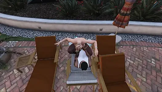 Gta 5 Franklin ve Amanda - balkondan bakarken yakalandı (bölüm 1)