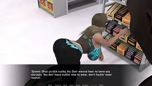 BÜYÜK ZENCI YARAĞı OYUNU: BIR MAĞAZADA GRUP SEKS