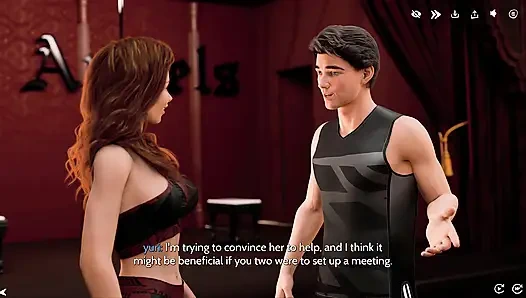 3 boyutlu devilla yoga barında sikiliyor, göğüsler şehvetli bitirmek için spermle kaplı