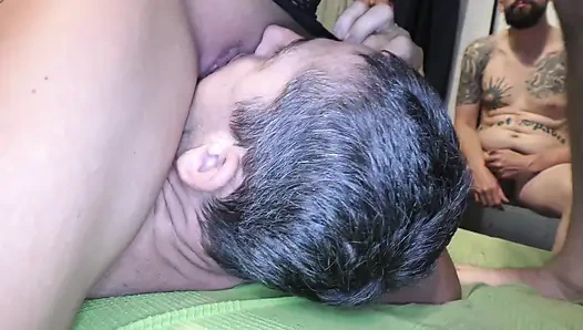 Naughty girl loves a lot of cocks and cum!