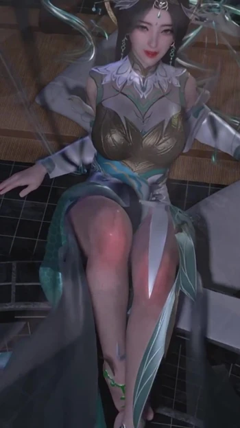 3D возбужденная шлюшка косплей-крошка соблазняет большой хуй, чтобы трахнуть ее киску