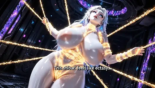 Voluptuous Shibari Suspended Doll High-Tech Dungeon 3D