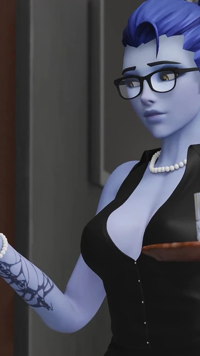 Widowmaker sekreter olarak ilk kez patronuyla sikişiyor 3 boyutlu overwatch porno