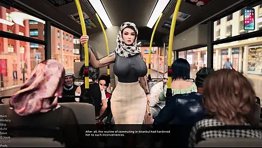 Esra İstanbul'da 5 esra bilmeden erkek arkadaşıyla konuşurken birçok adam tarafından sikiliyor