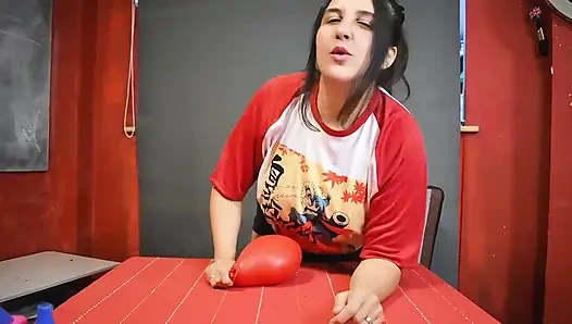 Büyük 24 mermer balonu emişli ve yumruk sokma - tavşan looner