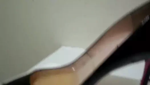 cum compile inside her Louboutin pump (day after day)