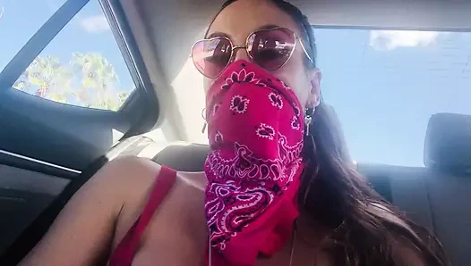 Artemisia Love Uber Ride Florida'da büyük göğüslerini ve amını teşhir ediyor, gerçek uber, İtalyan azgın orta yaşlı seksi kadın