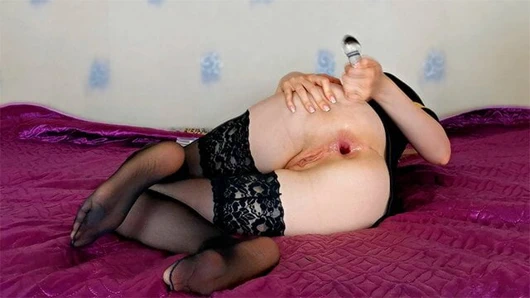 Uçuş görevlisi cosplay - küçük popo yok edildi, ağzı açık anal