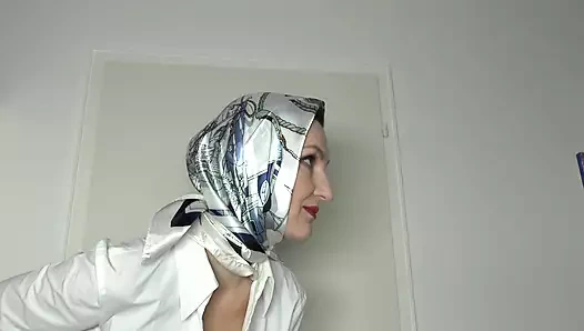 Saten eşarp saten başörtüsü defilesi klibi ve 31 talimatı