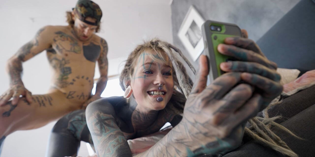 Dreadhead Beauty Anal Riding a Huge Cock
