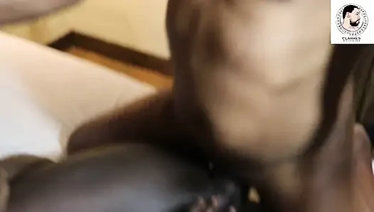 Kaslı formda koyu çikolata Brezilyalı atriz fernanda chocolatte büyük zenci rubens badaro tarafından filme alındı