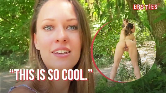 Ersties - seksi blue a sahilde gizli bir yerde bacak sallayarak orgazm oluyor