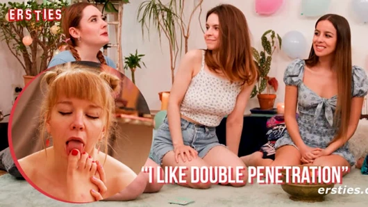 Ersties - kızlar ateşli bir cesaret oyununun tadını çıkarıyor