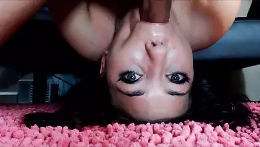 Milf boğaz sikme ile oral Creampie