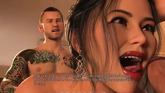 Şehvet masaj odası 5 - Antony onu arkadan sikerken Claudia kocasının sikini emiyor