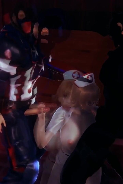 Şehvetli hemşire kaptan ve batman ile üçlü seks - hentai 3d 07