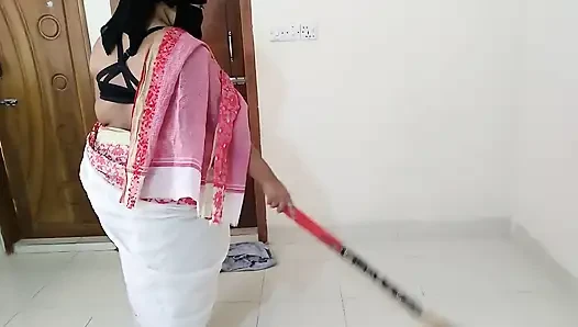 Neighbor Boy Fucks Desi Muslim 55 Year Old While Cleaning House