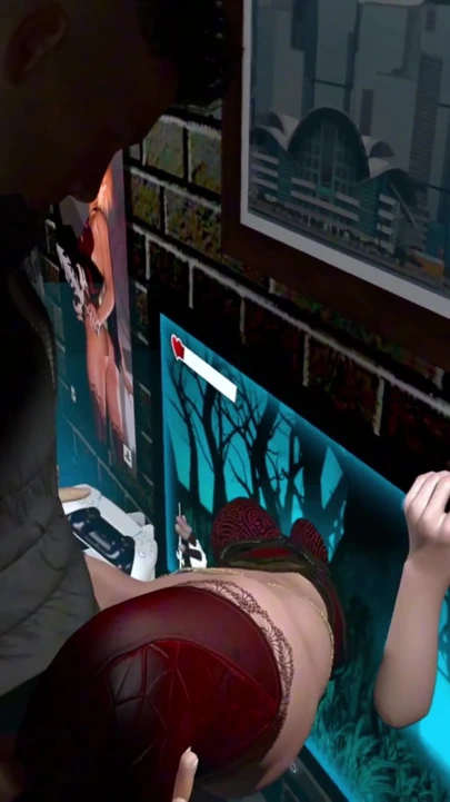 Elf prenses televizyondan sikiliyor - virtualheaven tarafından 3 boyutlu vr hentai seks animasyonu | Klip 1