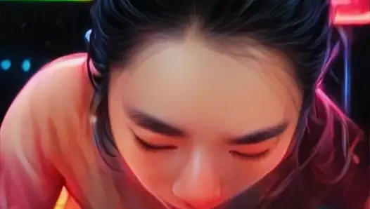 Gerçek hayattaki anime kız arkadaş büyük zenci yarağını emiyor - bakış açısı oral dölleme ile sakso