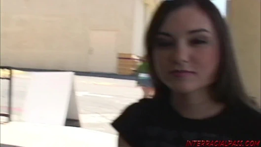 Genç sasha grey içinde ona ilk ırklararası seks