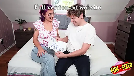 Funsize gençler - büyük memeli minyon bir hatun hard'da sikiliyor