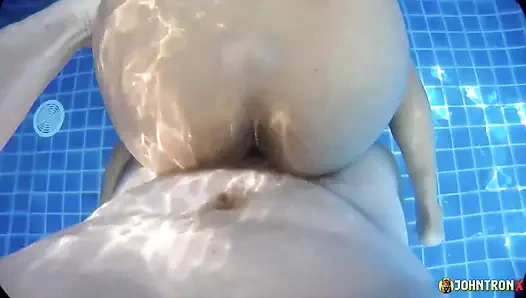 JohnTronX - Tight anal sex underwater with a hot Asian amateur girl