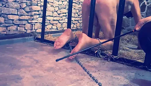 Gotik hapishanede zihin sıfırlama bastinado