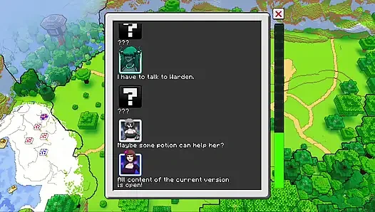 Hornycraft Minecraft parodisi - Jenny Steve'e bir elmas için ateşli bir ayakla muamele çekiyor! (Hentai oyun oyunu)