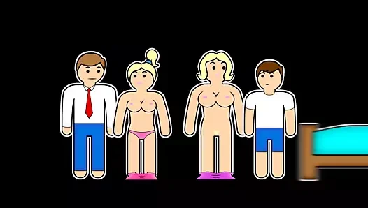 Azgın busty milf andy onun adım oğulları büyük horoz sikikleri!