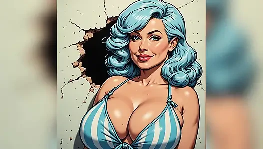 Tombul bikini güzelleri sanatı