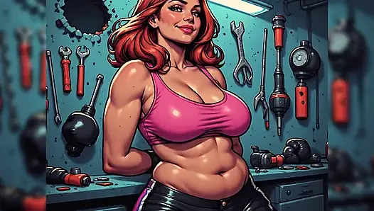 Seksi kadınlar boxercise art