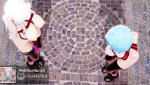 mmd r18 shishi lamy heart pie dans salonu sikiş sert dildo ahegao seks dansı halka açık grup seks 3d hentai
