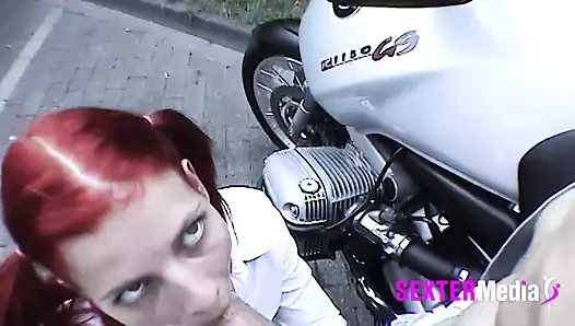 Biker Parkplatzsex