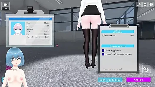 Cinsel yardım departmanını yönetmeye başlayalım! Demo Oyun 1