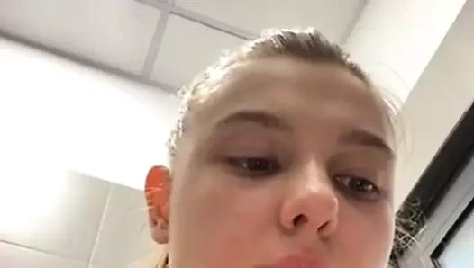 Pussy fingering in public