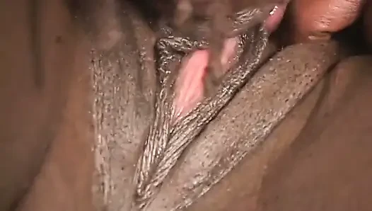 Well graced busty black model love to be fucked lying on the one side