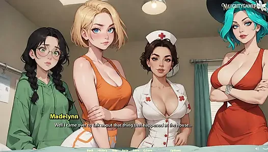 Эрекция перед сексуальными горячими девушками - Лунное озеро 07 от BCG, 3D хентай, порно игра
