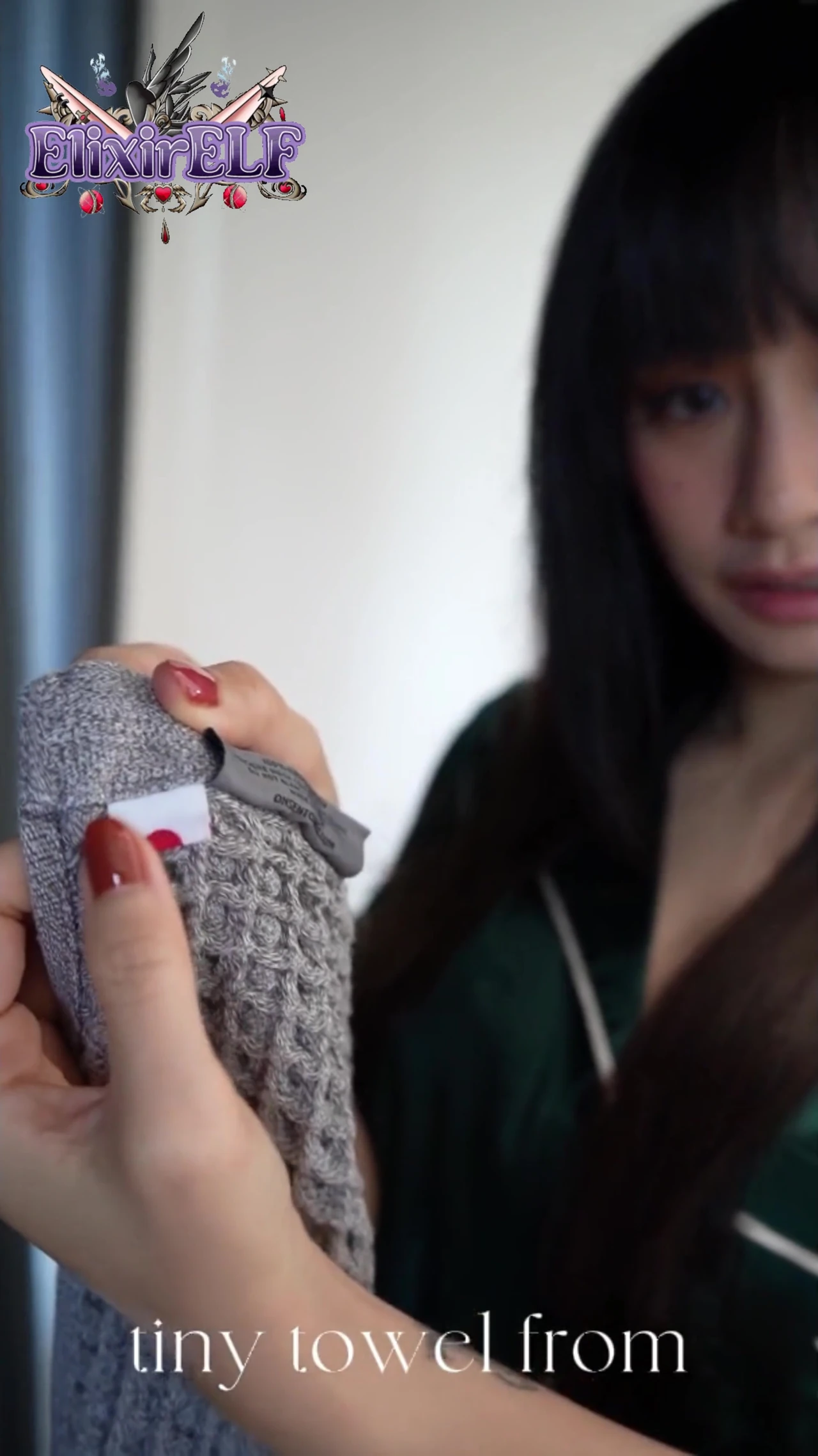 removing night clothes using a short towel . elixir elf challenges