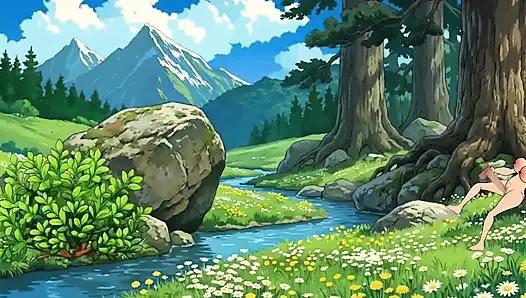 Neelam bhabhi jungle me fake cock chut me dal rahi thi, Raju comes and fucks Neelam ki bade lund se chudai karta hai.