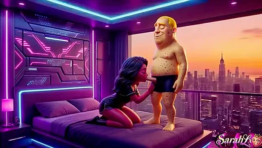 Yatak odasında romantik çift a-i hentai asmr