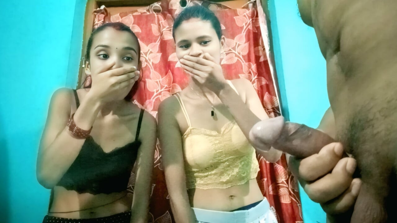 most viral indian jija sali and wife sex threesome Hindi xxx video, desi hot sali and wife tight pussy fuck with BBC jija MMS Xx