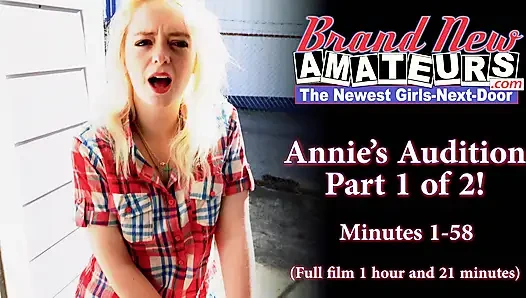 Büyük memeli sarışın Annie Archer özensiz gırtlağına kadar alıyor ve sonra sert amcığını sikiyor!