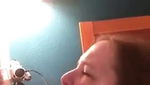 Şişman yüze boşalma