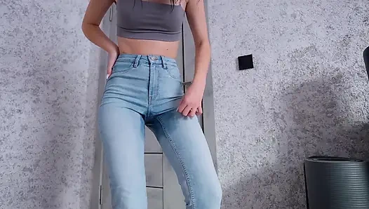 Desperation Pee in Jeans Part 1