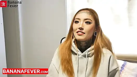 Tower Destroys Jessie Tongue Split - Tall Chinese vs Tattooed Taiwanese Slut