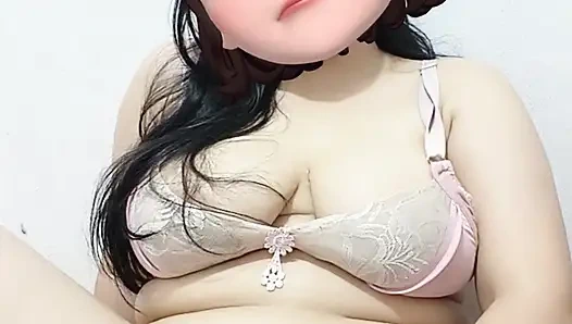 Beautiful woman with big teases solo masturbation