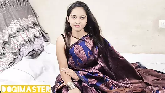 Desi Indian bhabhi ko hotel me meeting sari me full entertainment