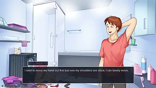 Christie çamaşır makinesine sıkıştı - orta yaşlı seksi kadınlar plaza christie seks sahneleri oyunu bölüm 1